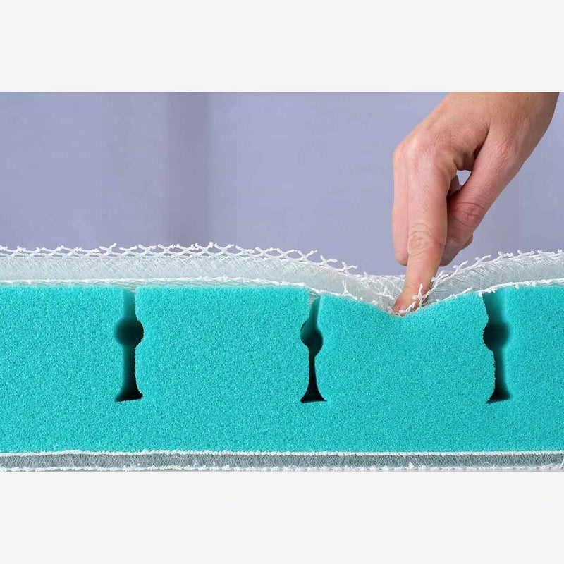 Träumeland Baby Mattress for Oliver Furniture Seaside Lille+ 68 x 130 cm incl. Extension to 168 cm Frühlingsluft