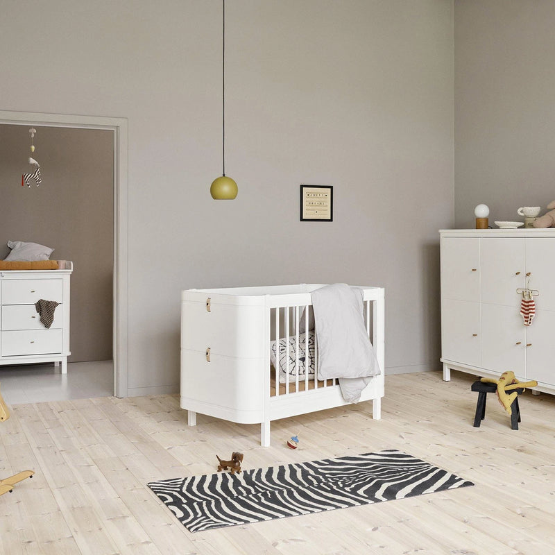 Oliver Furniture  Wood Mini+ Babybett inkl. Umbauset Juniorbett  Weiss - Online MY SNOWFLAKE