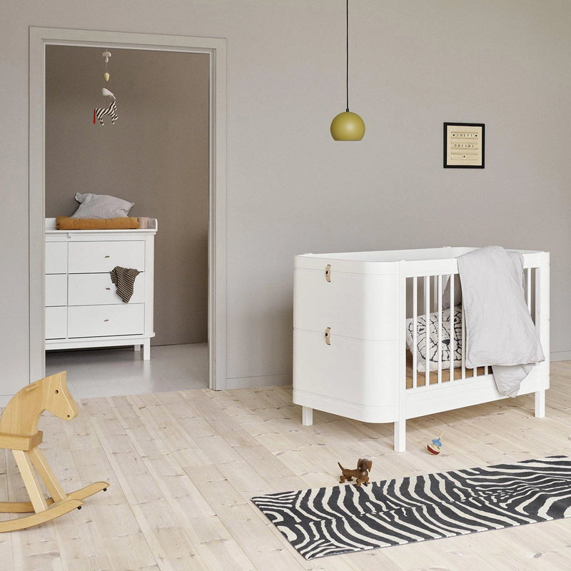 Oliver Furniture  Wood Mini+ Babybett inkl. Umbauset Juniorbett  Weiss - Online MY SNOWFLAKE