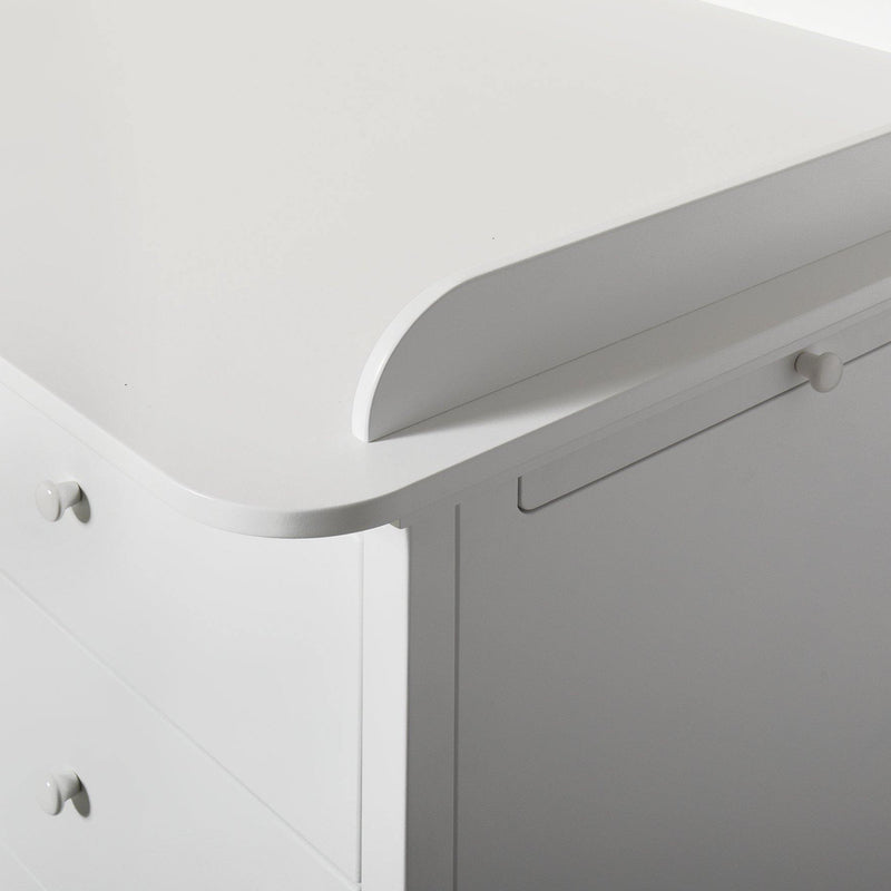 Oliver Furniture  Seaside Wickelplatte für Kommode mit 6 Schubladen   Weiss
