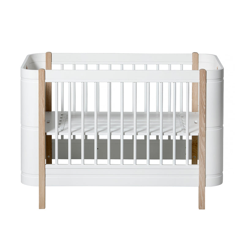 Oliver Furniture  Wood Mini+ Babybett inkl. Umbauset Juniorbett  Weiss/Eiche - Online MY SNOWFLAKE